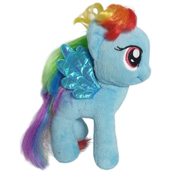 Ty My Little Pony Rainbow Dash Plush Toy 7.5" Stuffed Animal MLP 2015 Embroider - Picture 3 of 6